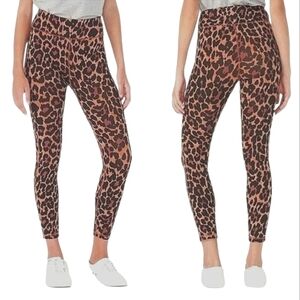 $10 SALE NWT J Crew Weekend Leopard Print High Rise ⅞ Ankle Stretch Legging S